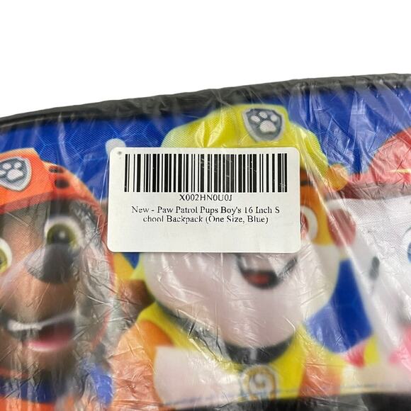 Paw Patrol Pups Backpack Size 16" Blue School Picnic Adjustable NWT 612 - Picture 11 of 13